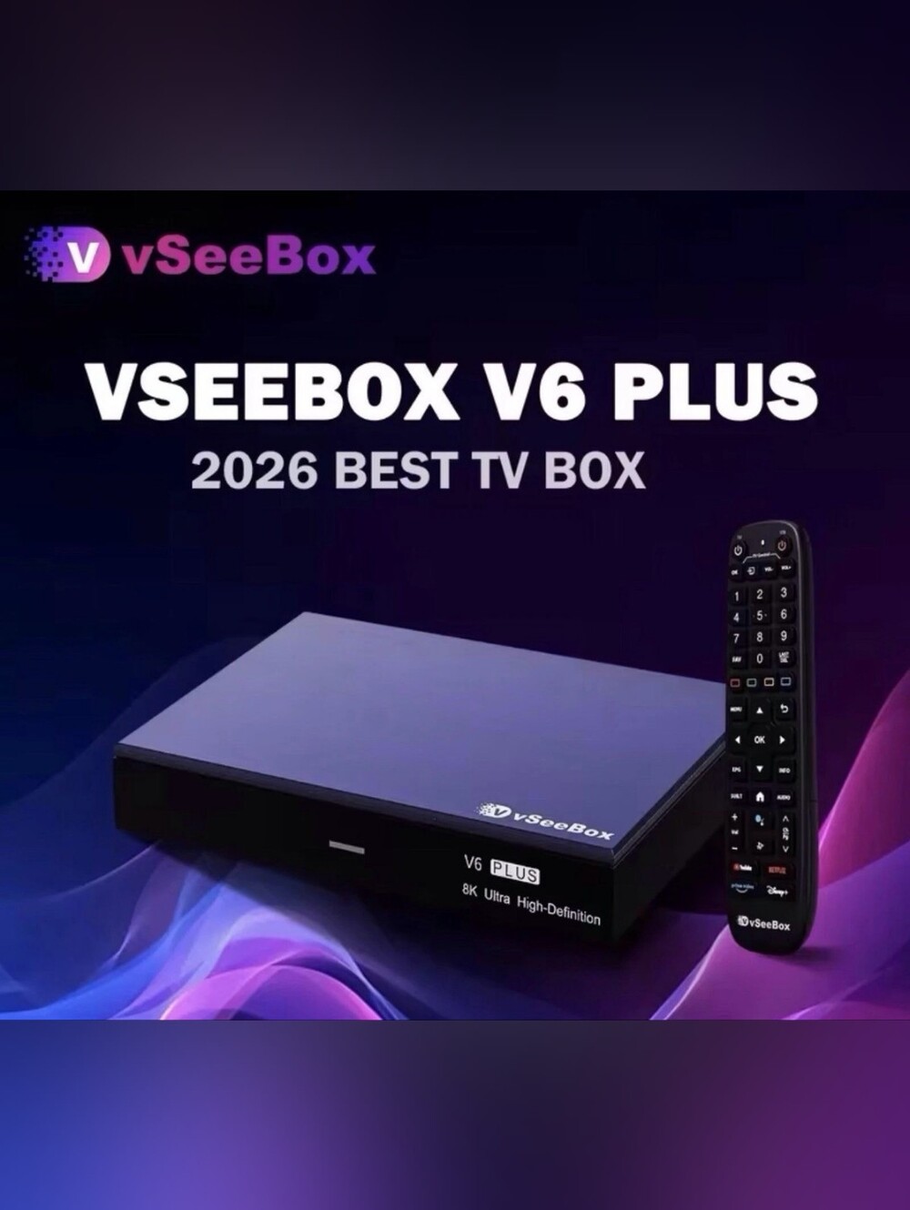 vSeeBox V6 Plus 8K Ultra HD TV Box (1 YEAR WARRANTY)